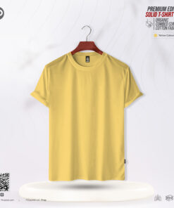 Mens Premium Solid T-Shirt - Yellow