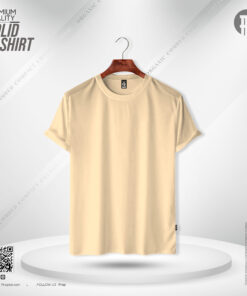 Mens Premium Solid T-Shirt - Cream