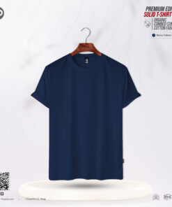 Mens Premium Solid T-Shirt - Navy Blue