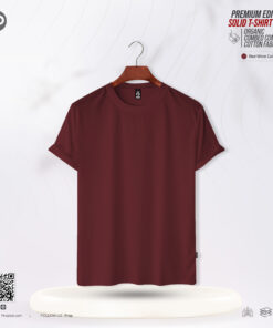 Mens Premium Solid T-Shirt - Red Wine
